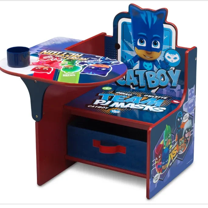 Delta Children PJ Masks Chair Desk with Storage Bin - Blue