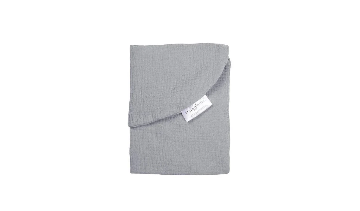 Snuggle Me Lounger Curve Muslin Cover - Stone