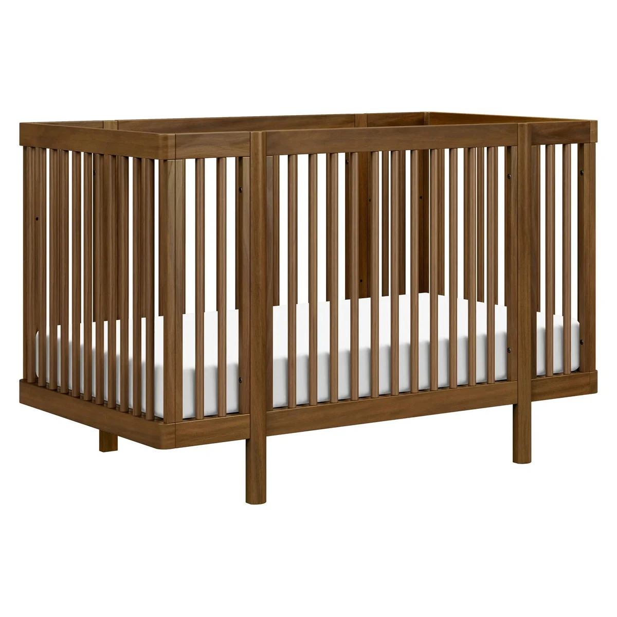 Babyletto Pogo 8-in-1 Convertible Crib with All-Stages Conversion Kits - Natural Walnut