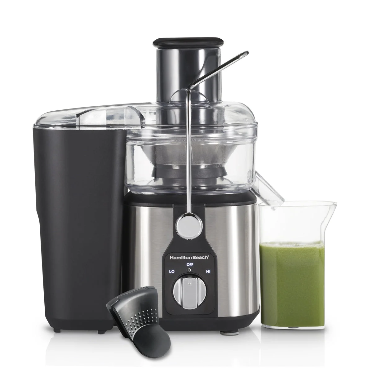Hamilton Beach Easy Clean Juice Extractor with Easy Sweep cleaning tool, 3