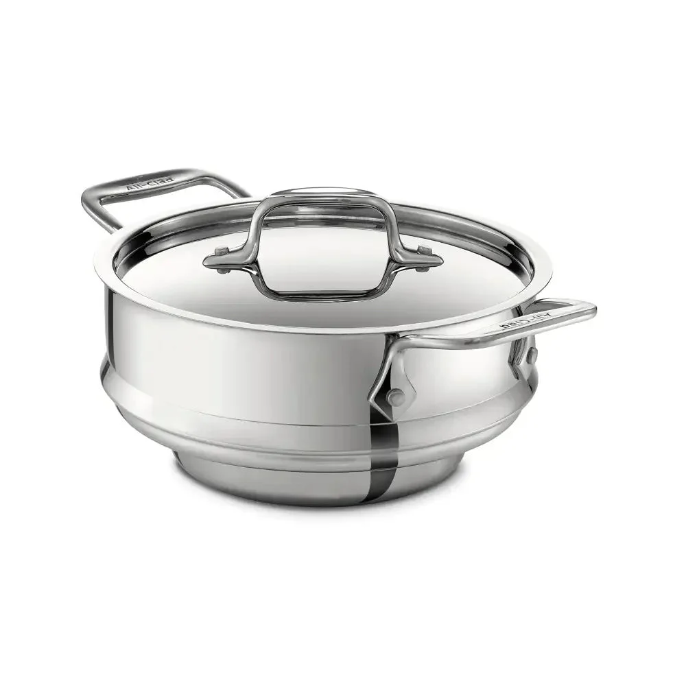 All-Clad Steel All Purpose Steamer with lid, 3 quart