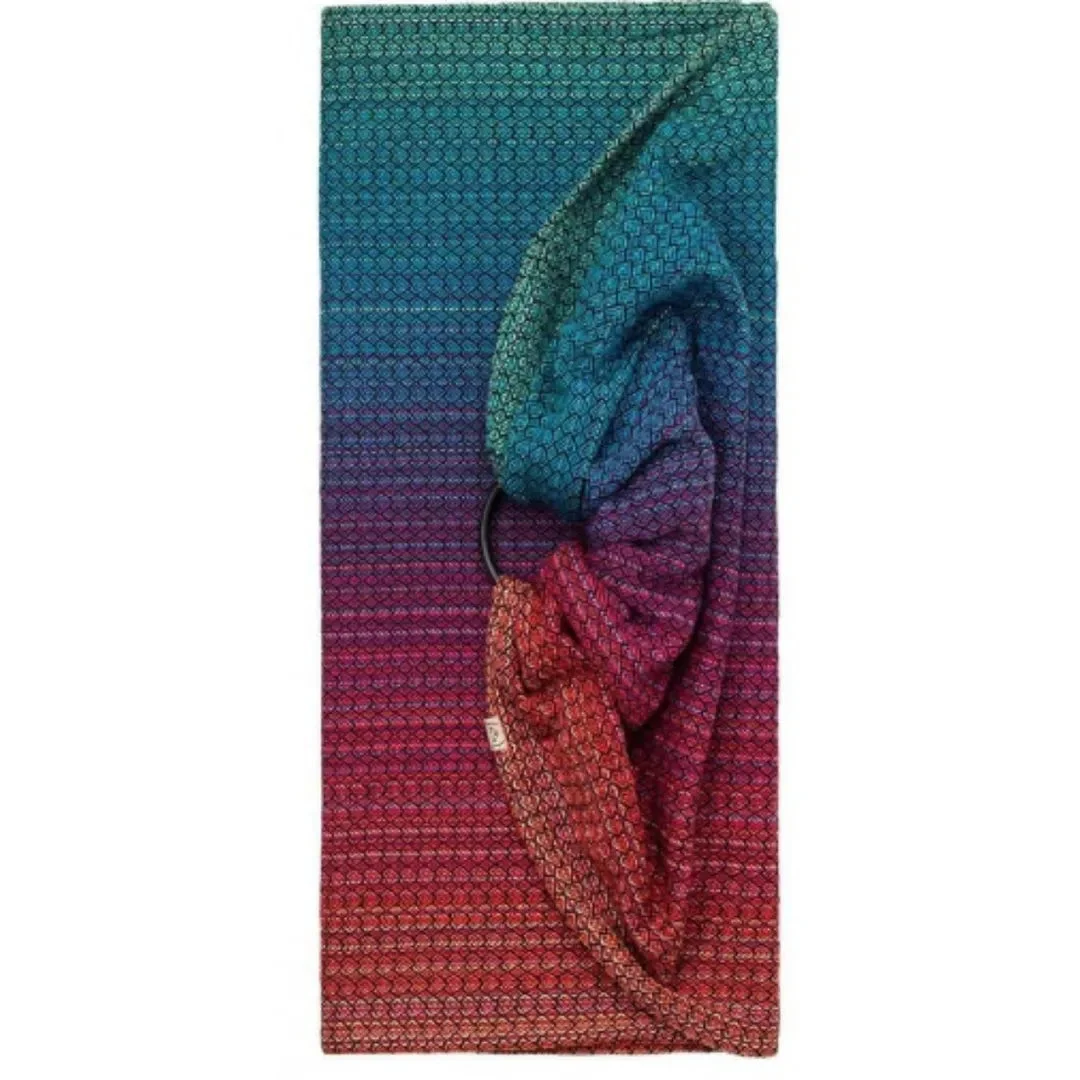 Tula Ring Sling - AB Sugar Reef Black Heart Weave