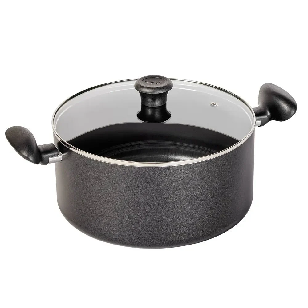 T-Fal Simply Cook 8.5qt Nonstick Wide Stock Pot with Lid - Black
