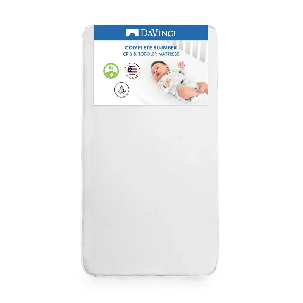 Davinci Complete Slumber Crib & Toddler Mattress, Greenguard Gold Certified