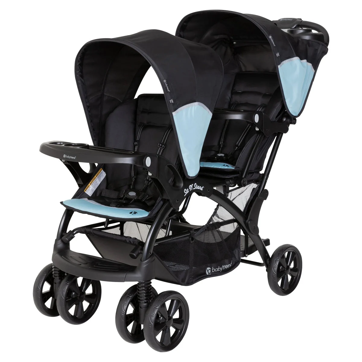 Baby Trend Sit N' Stand Double Stroller - Desert Blue