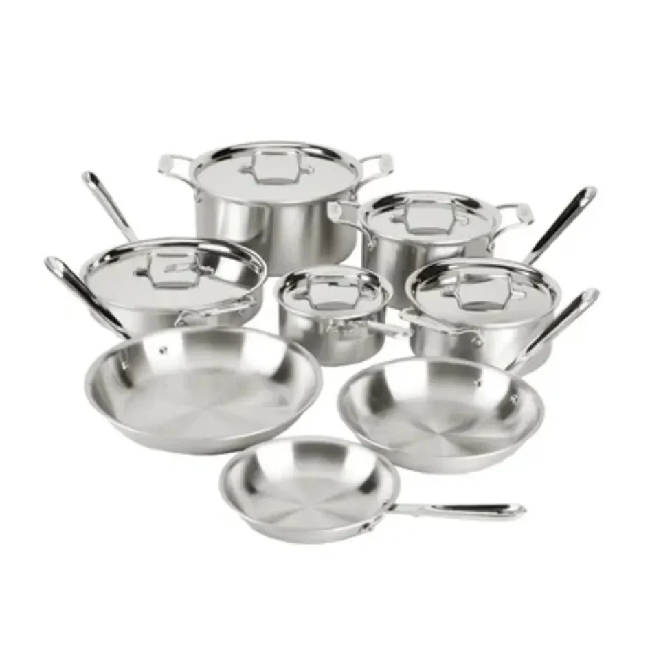 All-Clad Stainless Steel 13-Piece Cookware Set