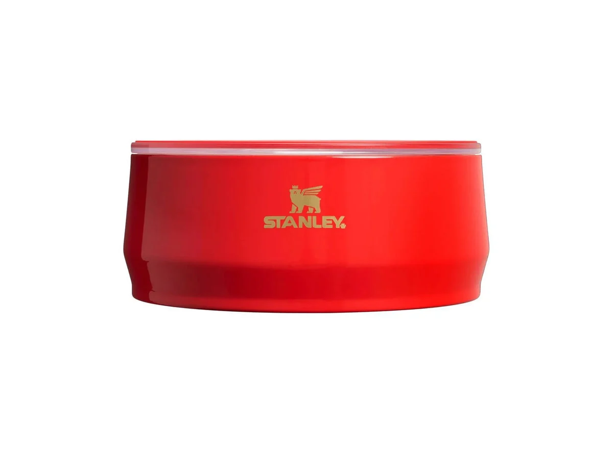 Stanley 24 oz Stainless Steel Pet Bowl - Candy Cane Red