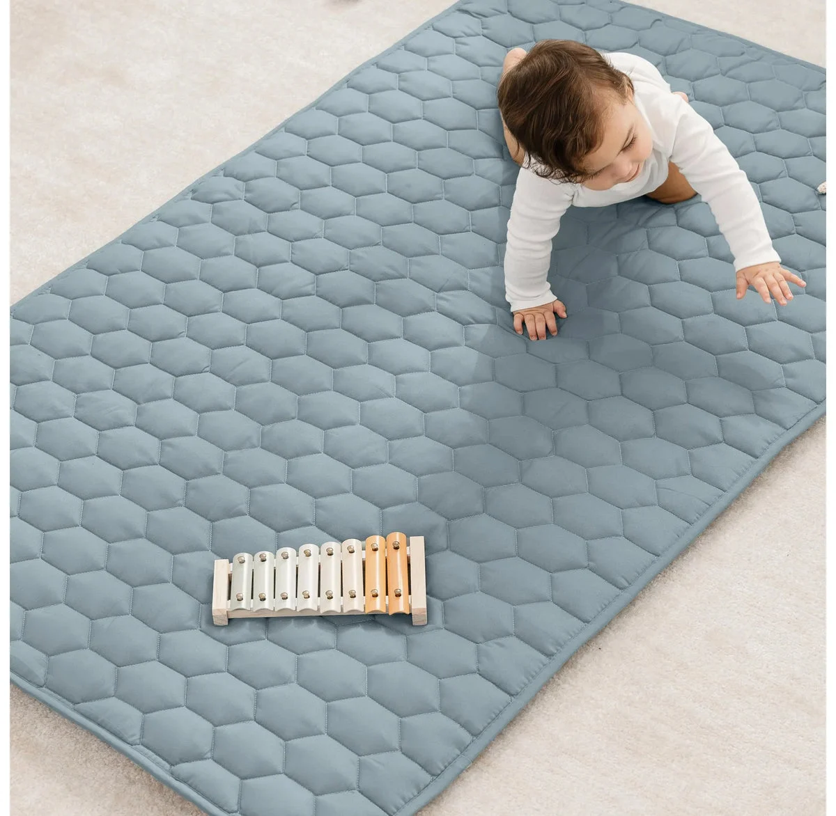 Comfy Cubs Premium Play Mat - Pacific Blue