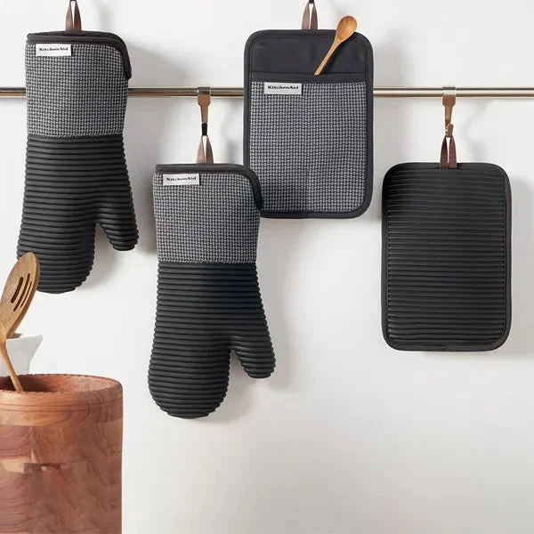 KitchenAid 4-Piece Oven Mitt & Potholder Set