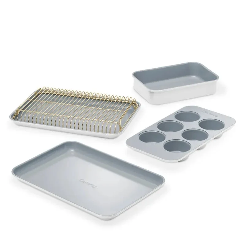 Caraway Mini Bakeware Set with Storage - White