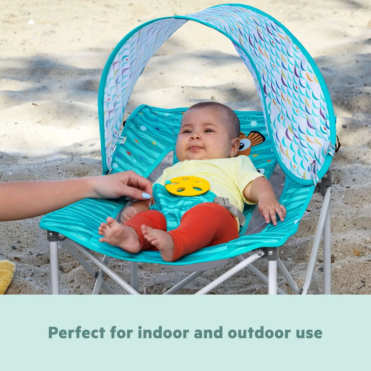 Bright Starts Pop 'N Chill Reclined Travel Seat - Blue