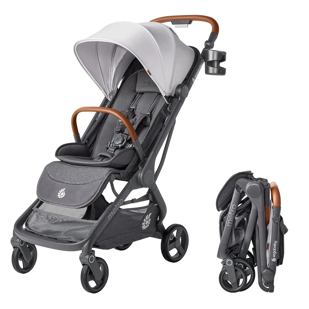 Ergobaby Metro 3 Deluxe Baby Stroller - Pearl Grey