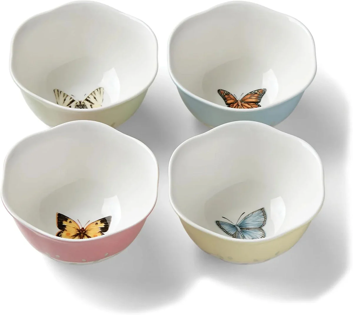 Lenox Butterfly Meadow 4-Piece Dessert Bowl Set - Multicolor