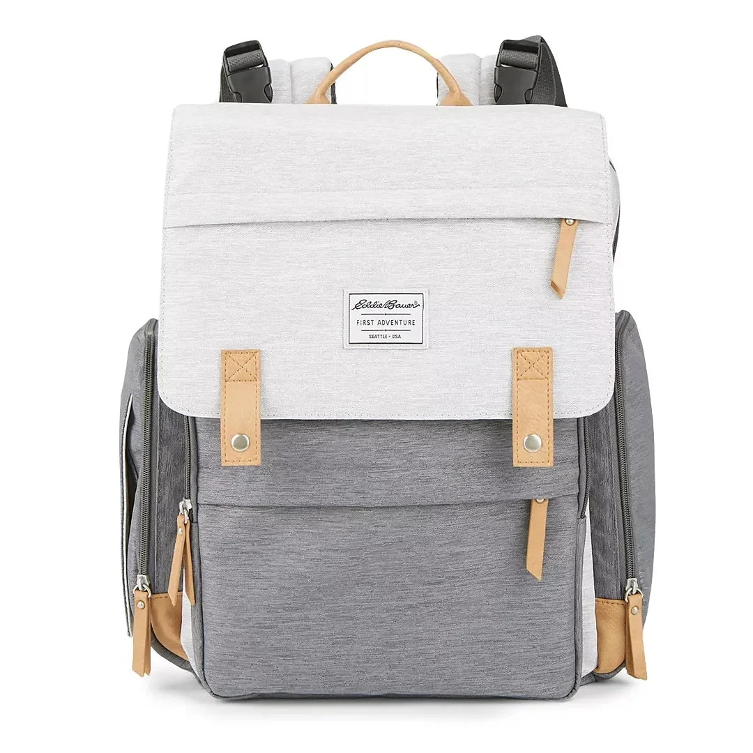 Eddie Bauer Cascade Backpack Diaper Bag - Black/Gray
