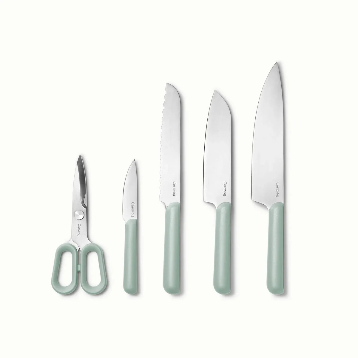 Caraway Home 5pc Knife Set - Mint