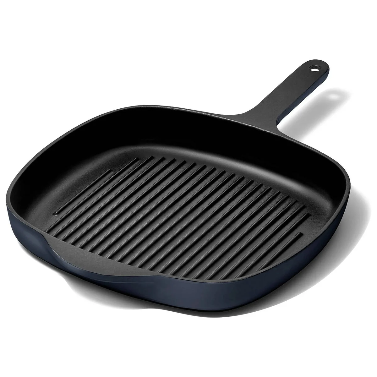 Caraway Enameled Cast Iron Grill Pan - Midnight Blue