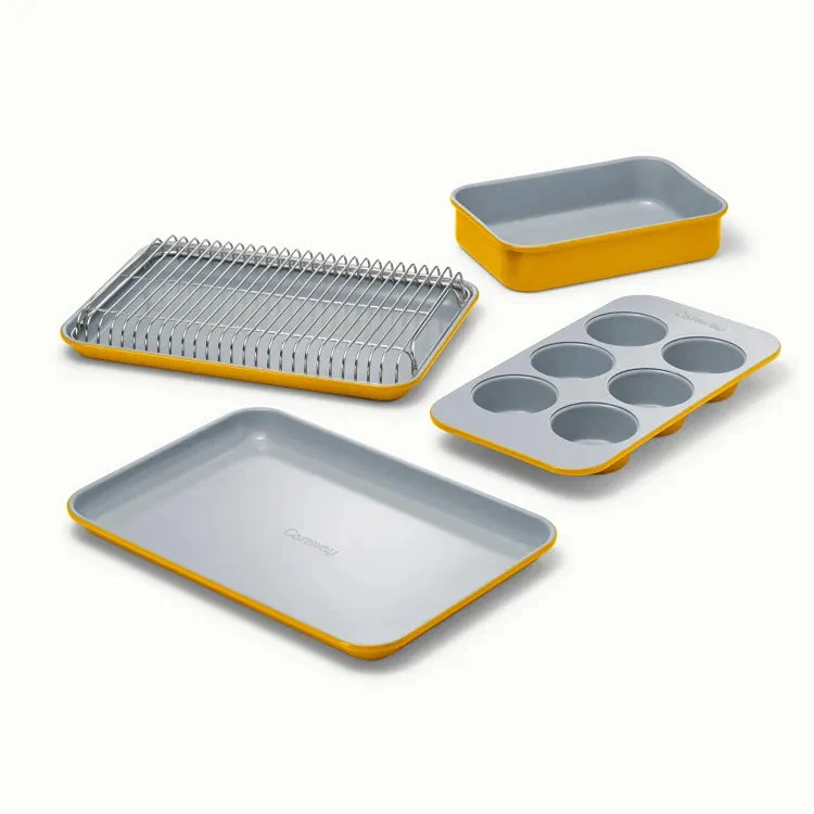 Caraway Mini Bakeware Set With Storage - Marigold