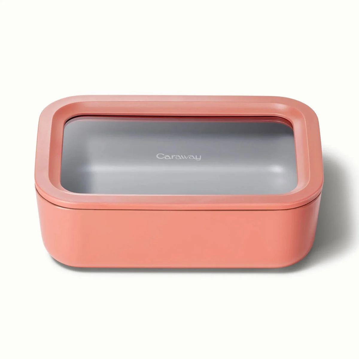 Caraway Medium Ceramic Coated Glass Food Storage Container - Perracotta