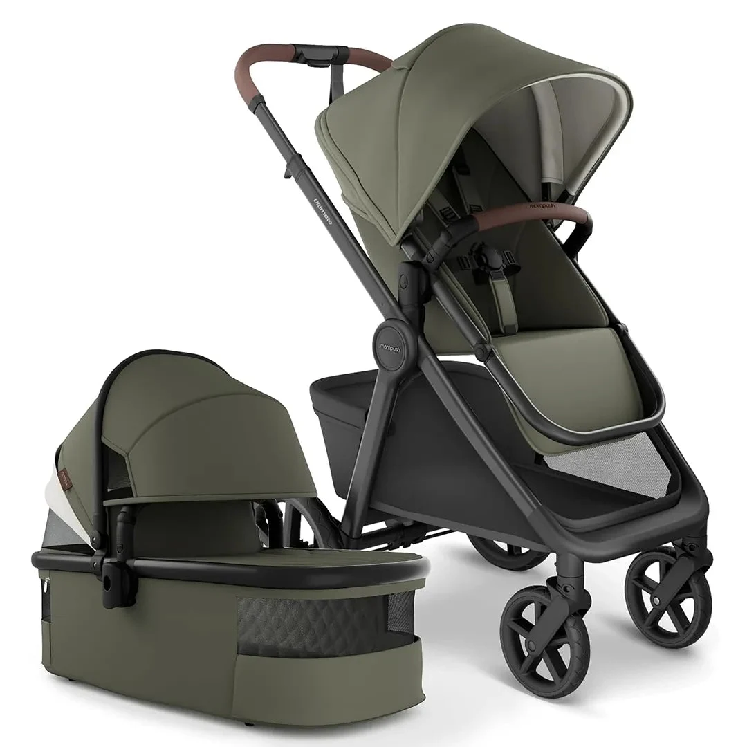 Mompush Ultimate 3 Bassinet and Stroller Set - Forest