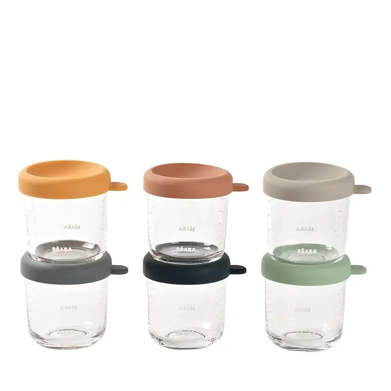 Beaba Glass Baby Food Jars - Sunrise