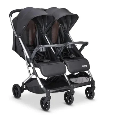 Joovy KooperX2 Lightweight Compact Fold Double Stroller - Black
