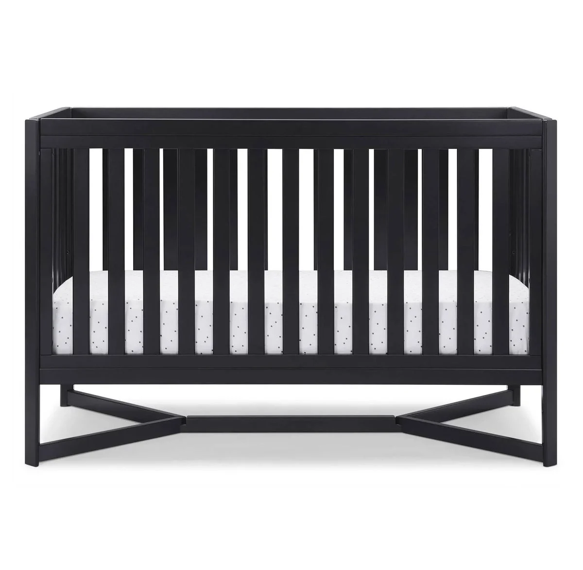 Delta Children 4-in-1 Baby Convertible Crib - Midnight Gray
