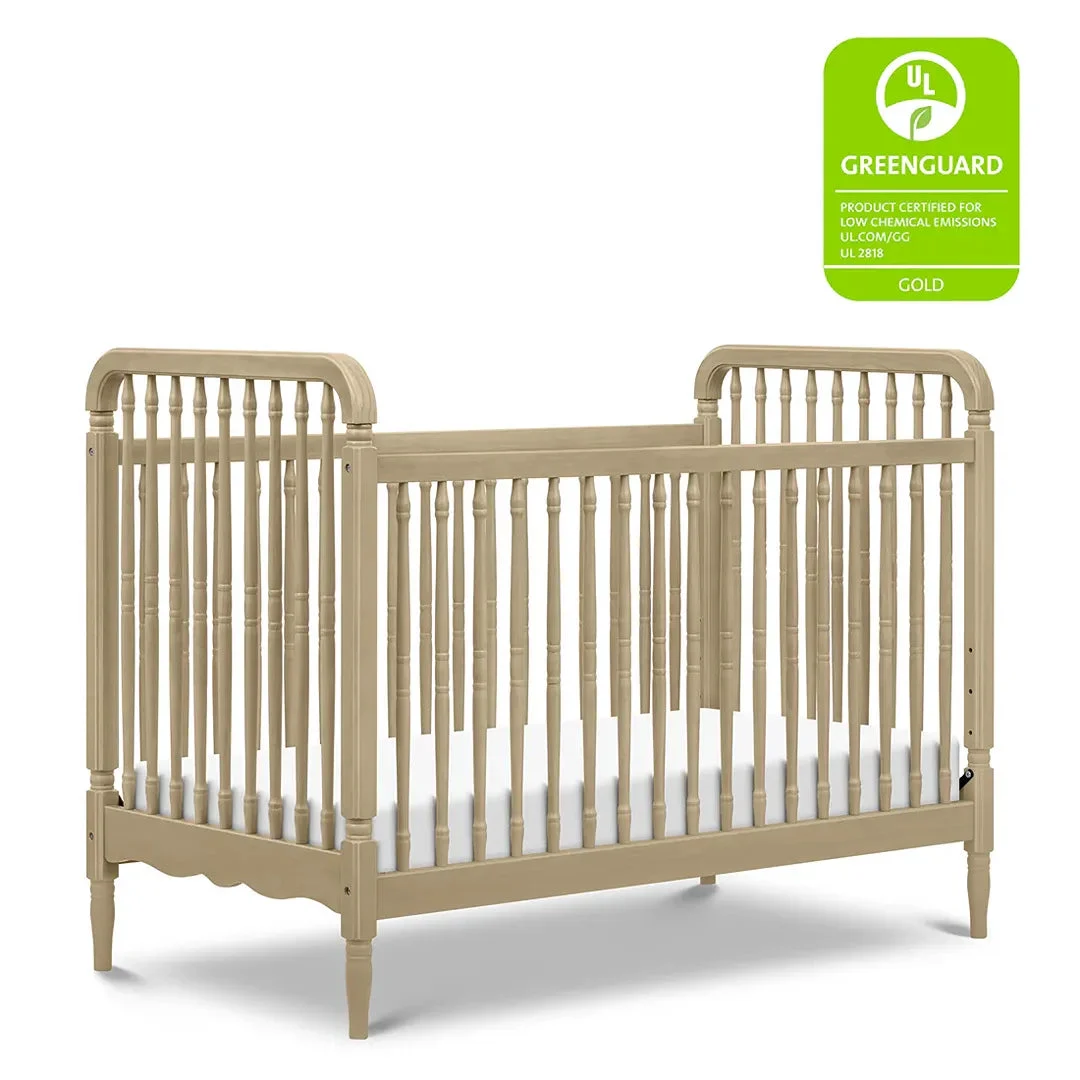 Namesake Liberty 3-in-1 Convertible Spindle Crib with Toddler Bed Conversion Kit - Washed Pine