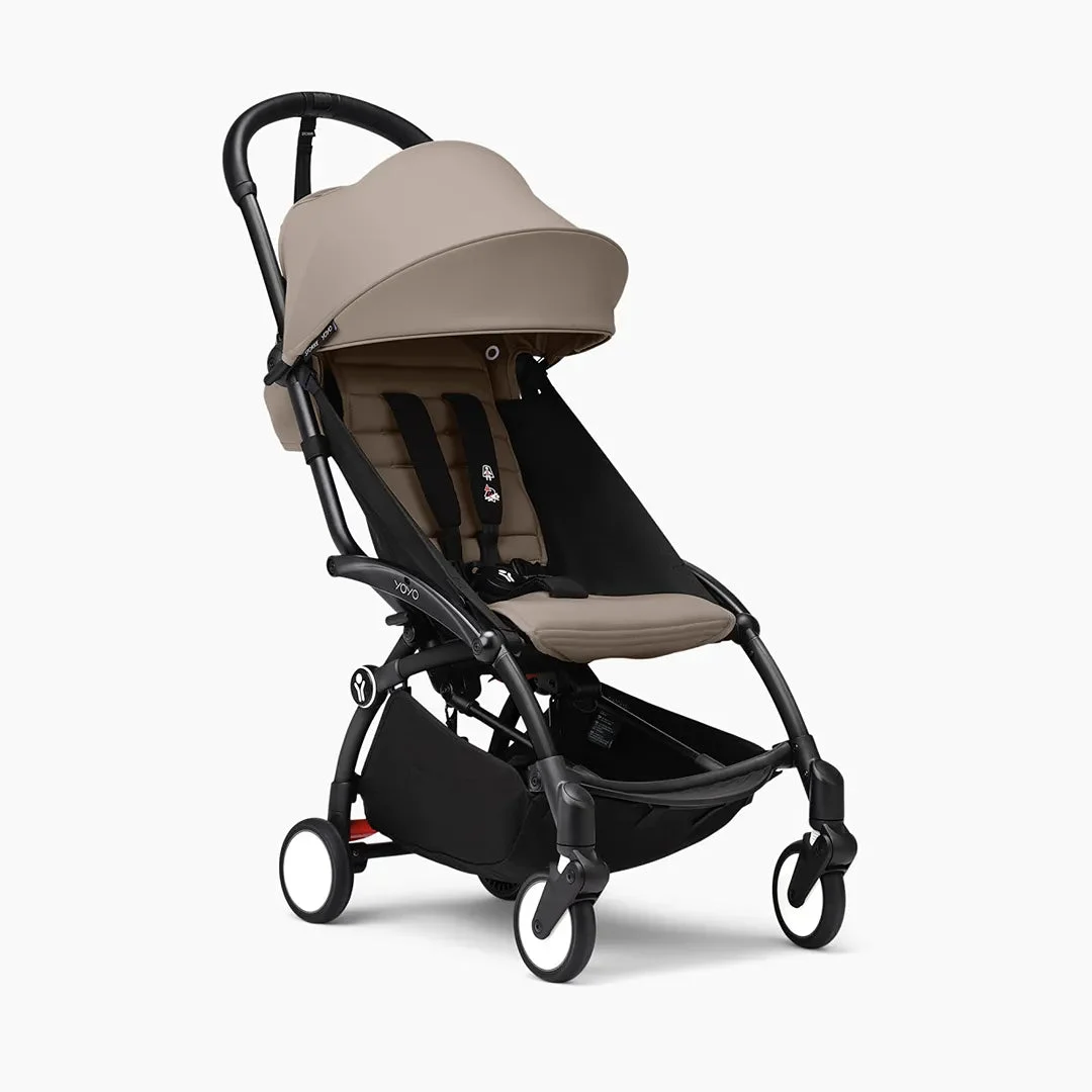 Stokke YOYO³ Light & Compact Stroller - Carry-On Compatible - Black Taupe