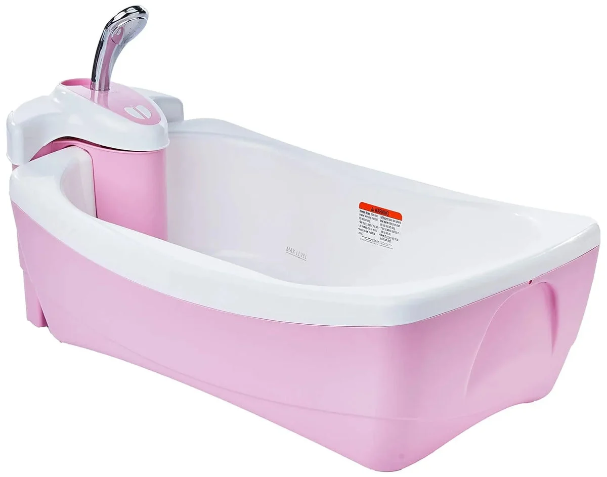 Summer Infant Whirlpool Bubbling Spa & Shower - Pink Checkers