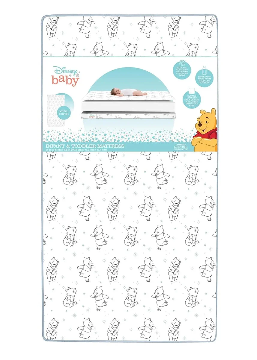 Delta Children Dual-Sided Crib and Toddler Mattress - Winnie the Pooh