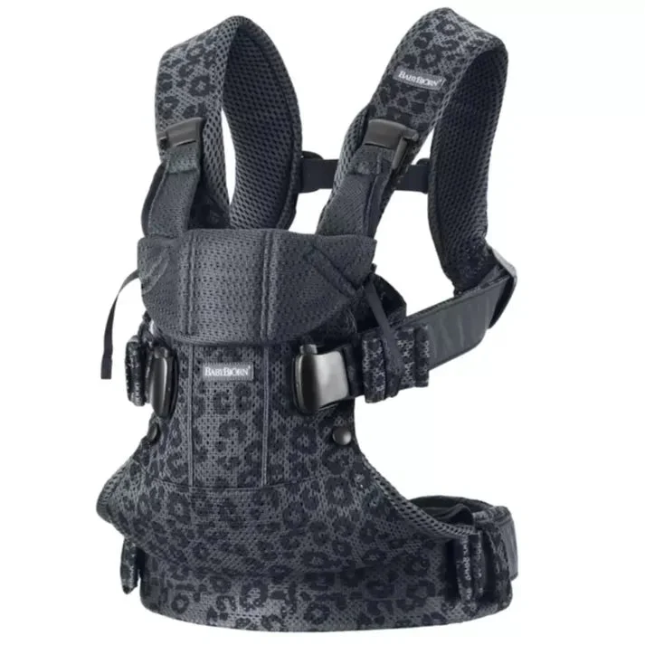 BabyBjörn Baby Carrier One Air 3D Mesh - Anthracite Leopard