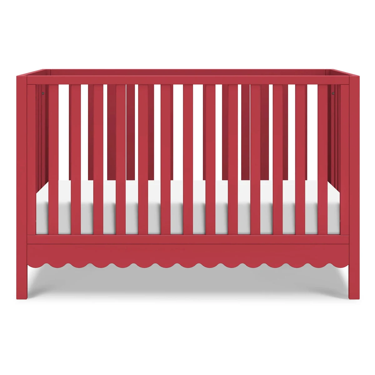DaVinci Sammy Scallop 4-In-1 Convertible Crib - Strawberry Red