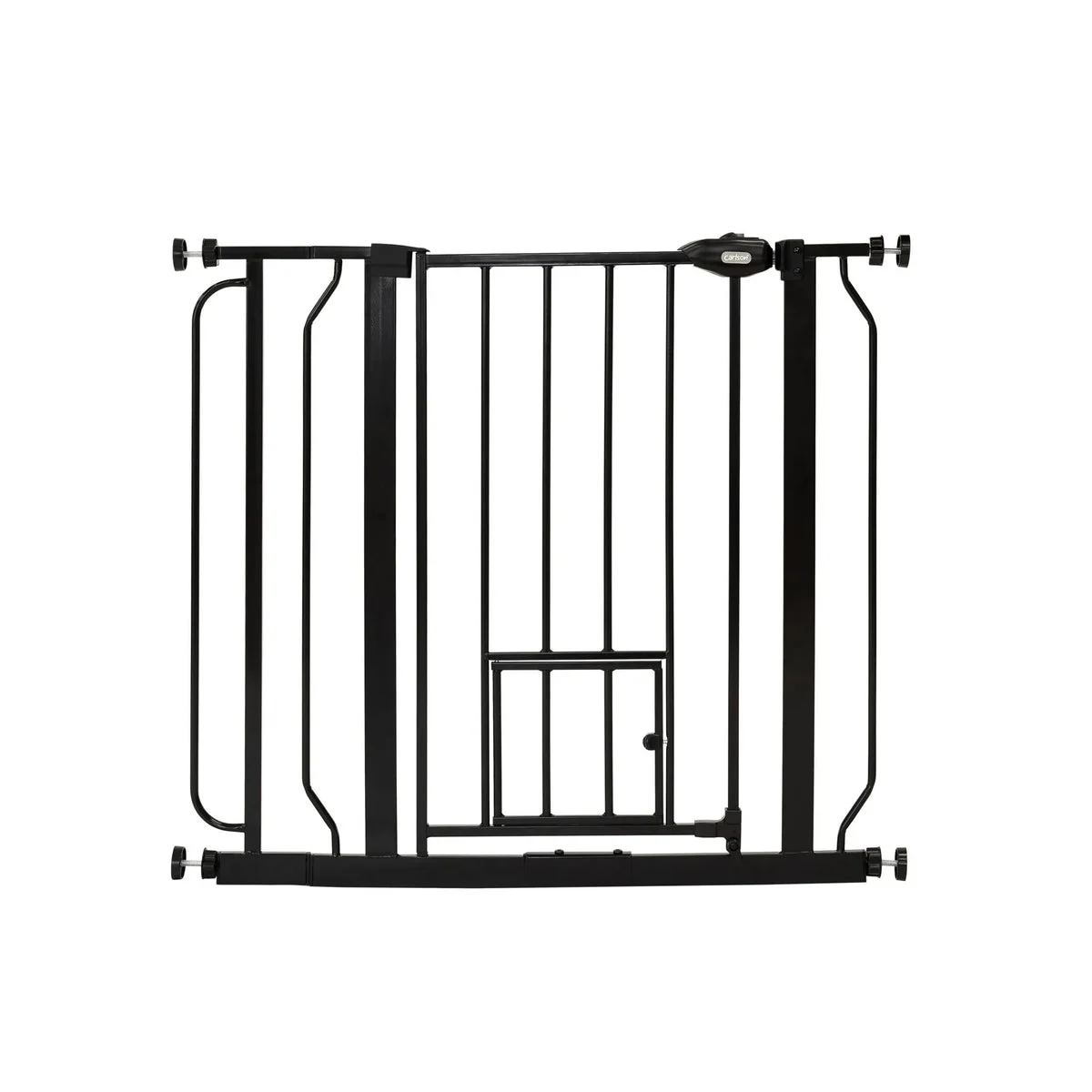 Carlson Pet Products Extra Wide Gate with Door - Black