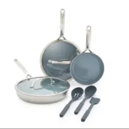 GreenPan Multi-Clad Ceramic Nonstick Frying Pan Set - 5 Pieces