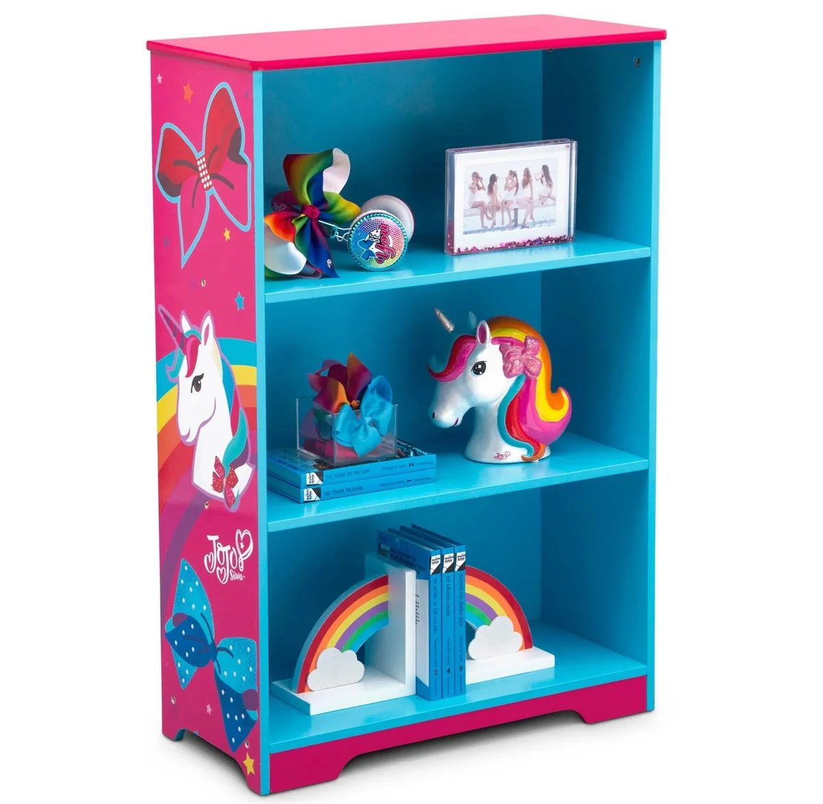 JoJo Siwa Delta Children JoJo Siwa Deluxe 3 Shelf Kids' Bookcase