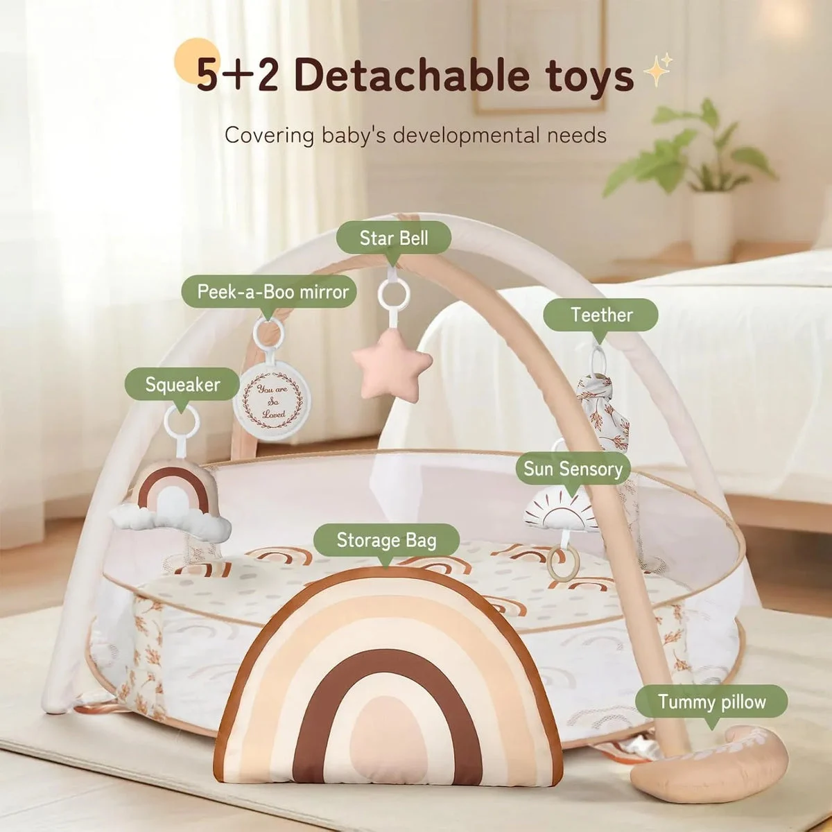 Crisschirs 6-in-1 XL Large Baby Gym
