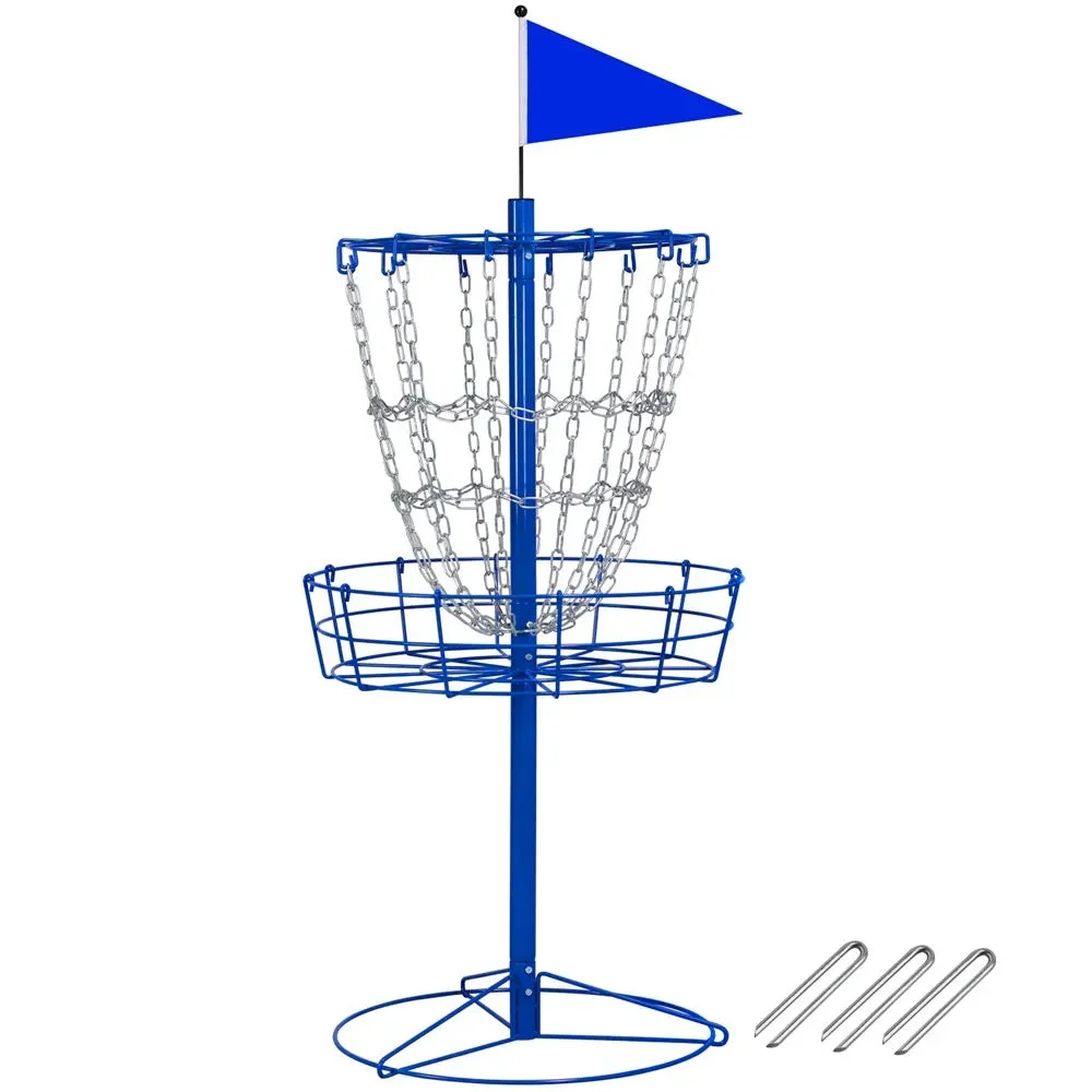 Yaheetech 12-Chain Disc Golf Basket - Portable Metal Practice Basket