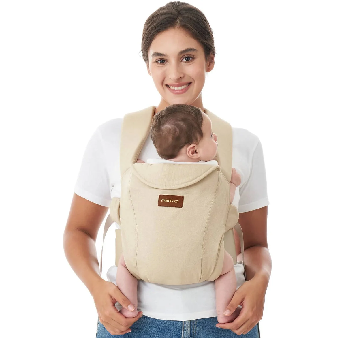 Momcozy Newborn Baby Carrier - Ivory