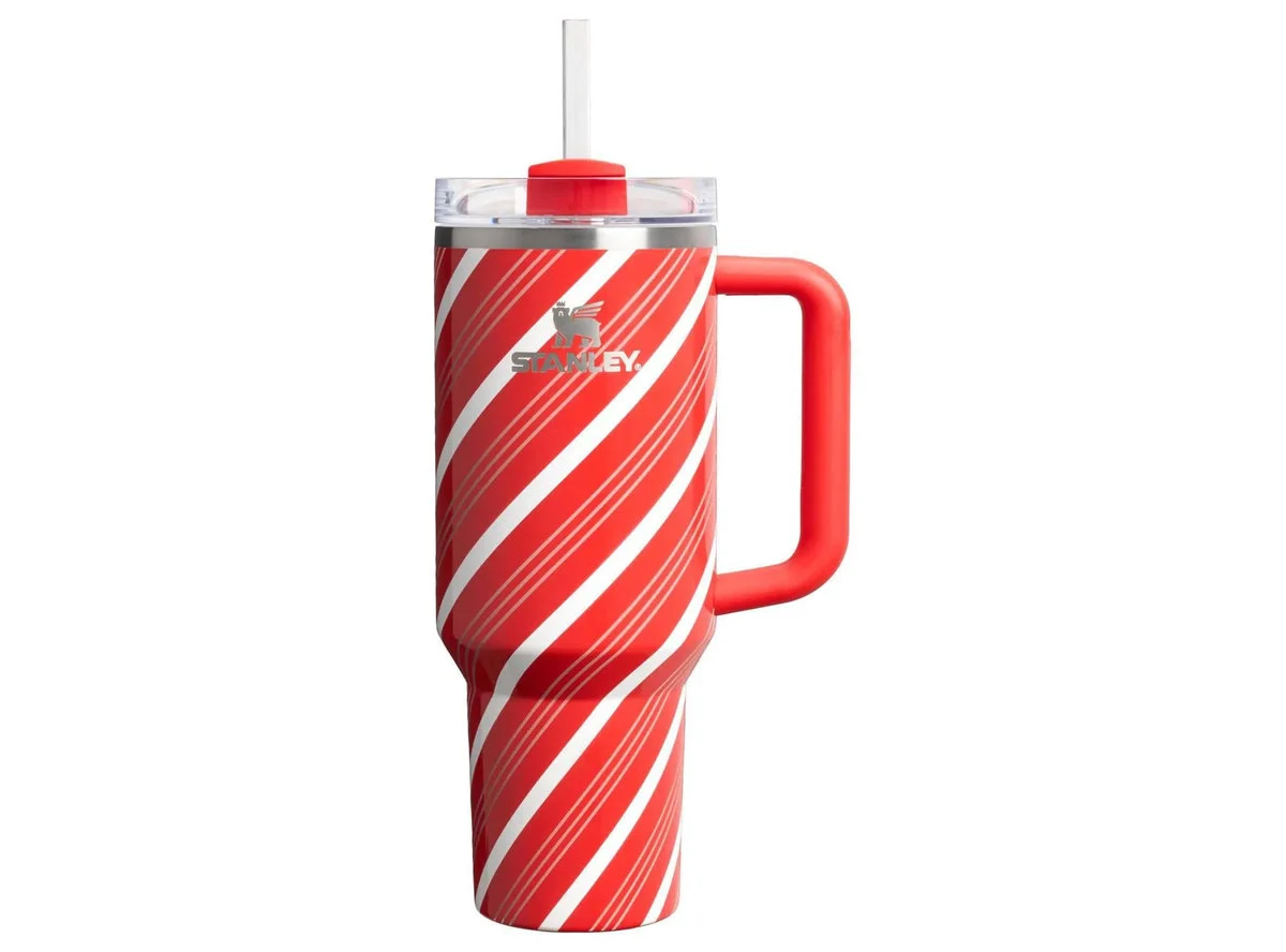 Stanley 40 oz Stainless Steel H2.0 FlowState Quencher Tumbler - Candy Cane Twist