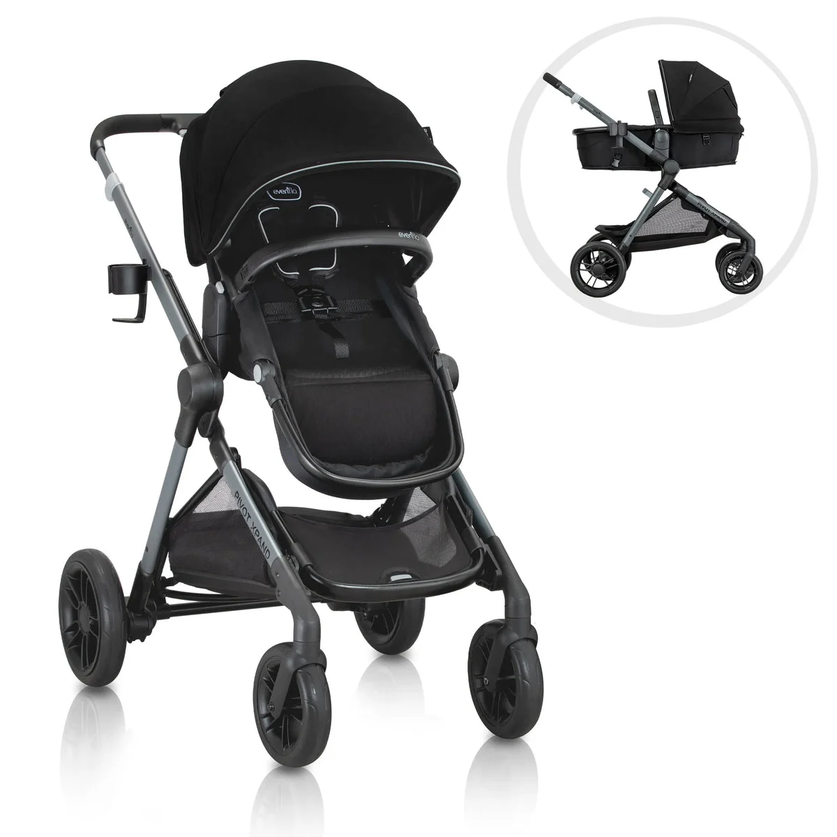 Evenflo Pivot Xpand Modular Stroller - Black