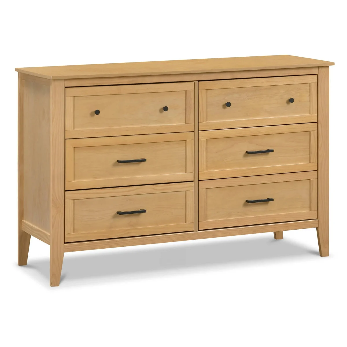 Davinci Sawyer Farmhouse 6-Drawer Dresser - Honey