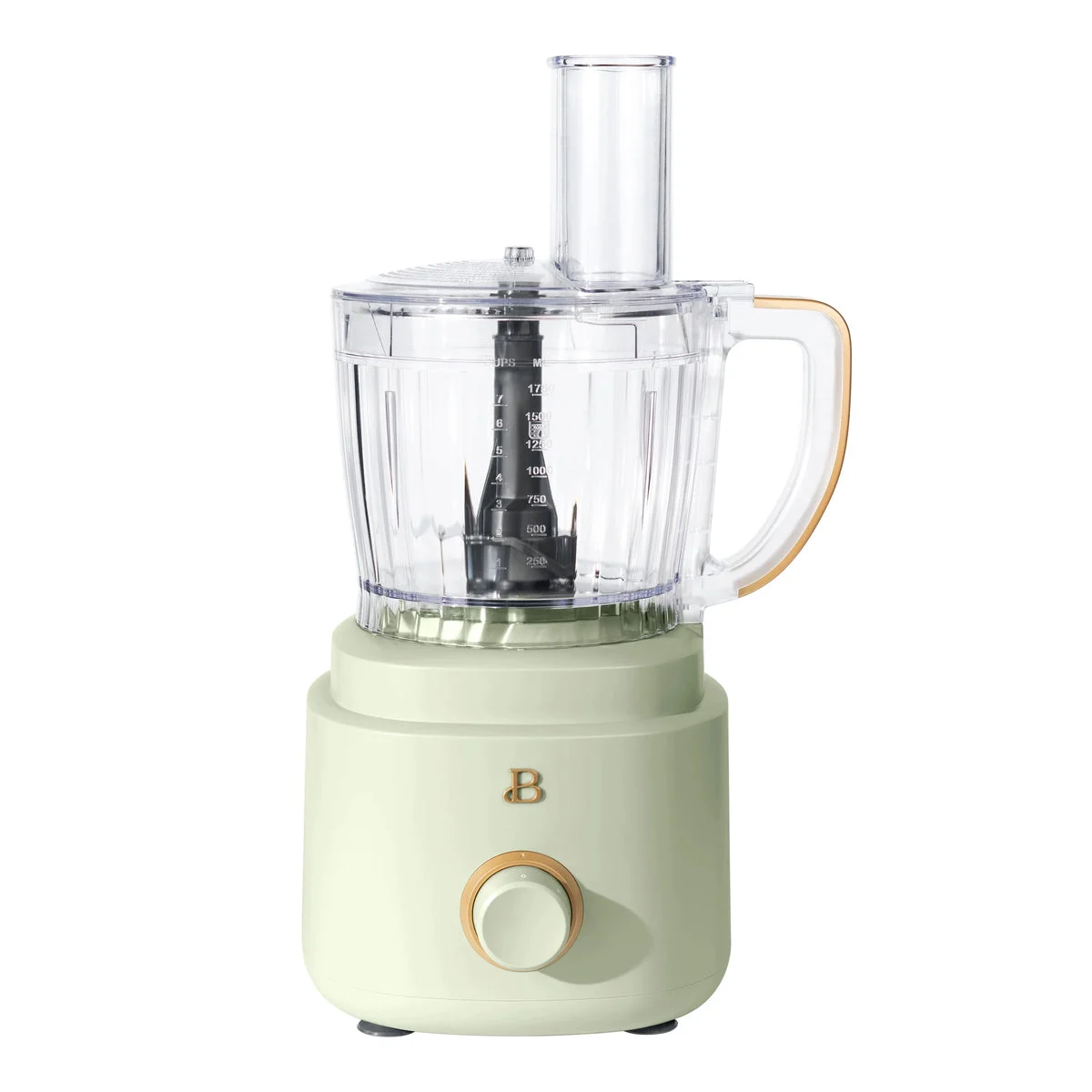 Beautiful 10-Cup Food Processor with Accessories, Sage Green by Drew Barrymore