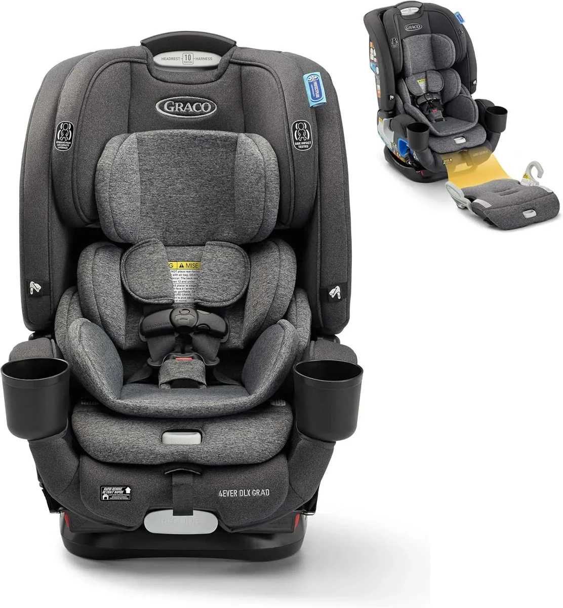 Graco 4Ever DLX Grad 5-in-1 Convertible Car Seat - Harrison