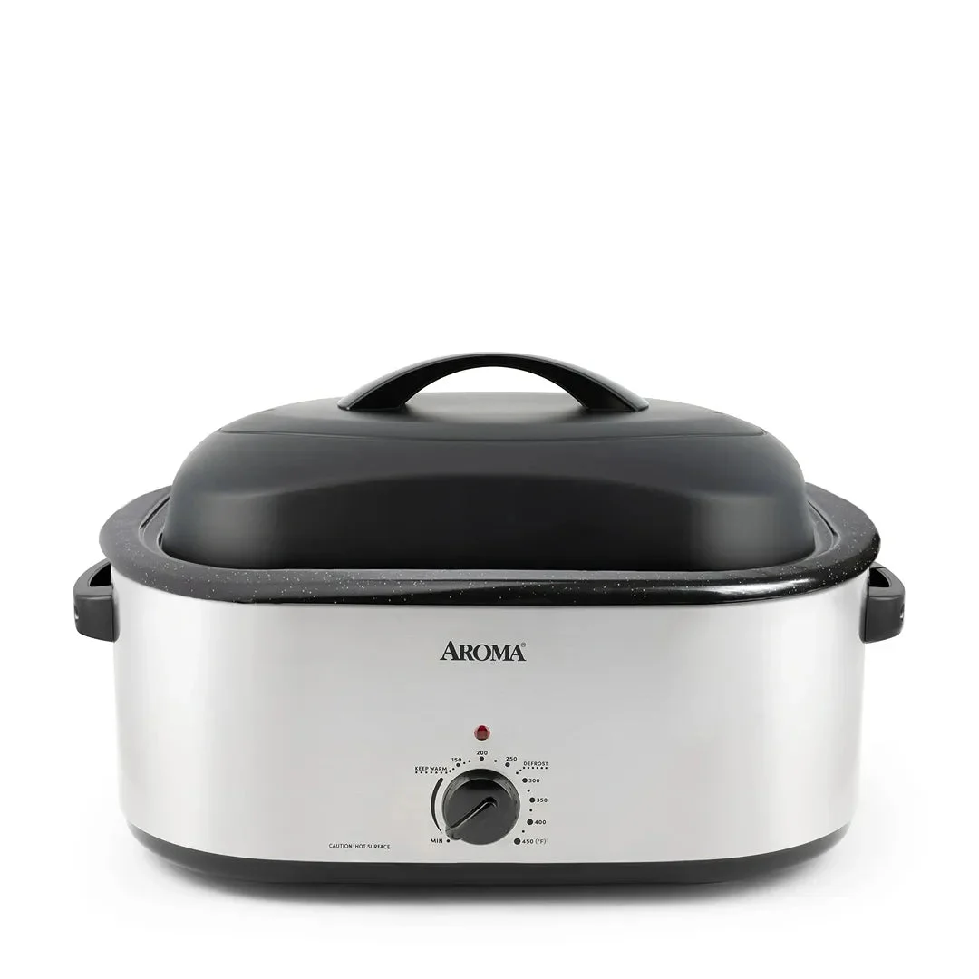 Aroma 22Qt. Roaster Oven with High-Dome Lid (ART-732SBH)