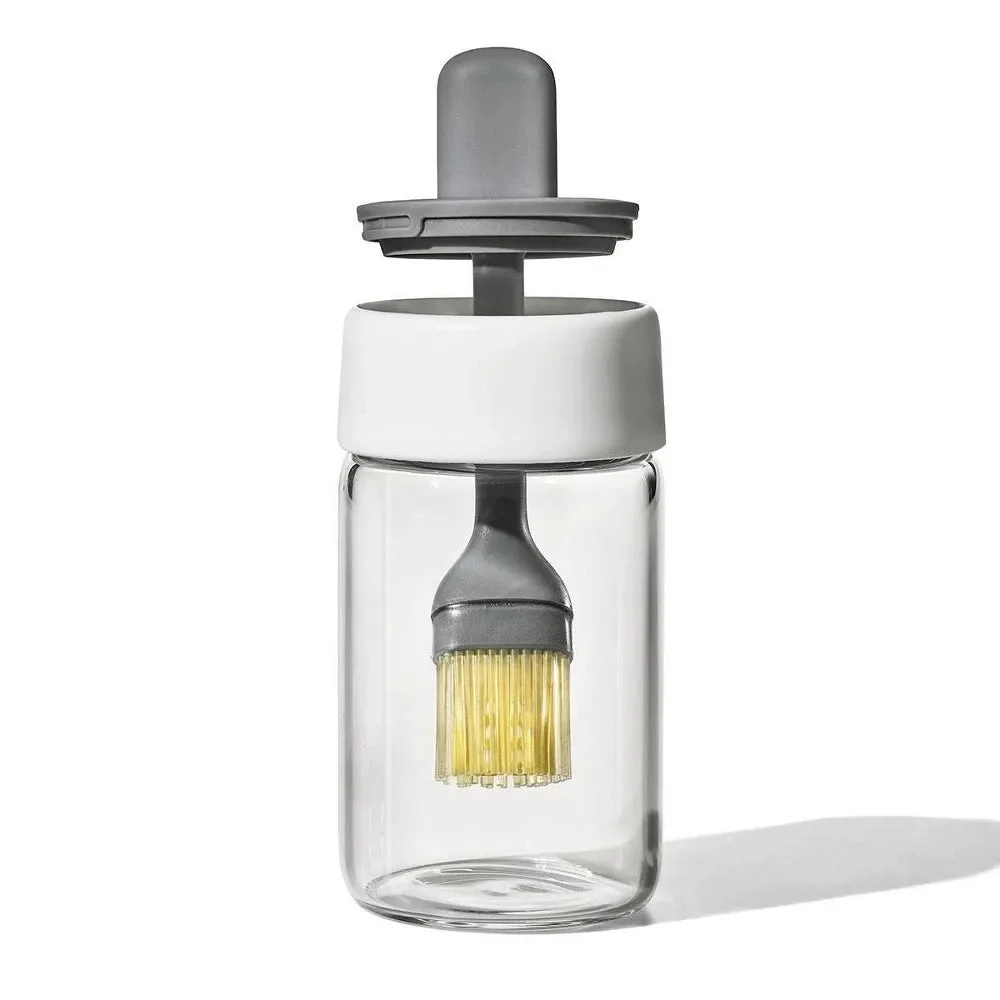 OXO Oil Bottle and Brush: 8 oz Capacity