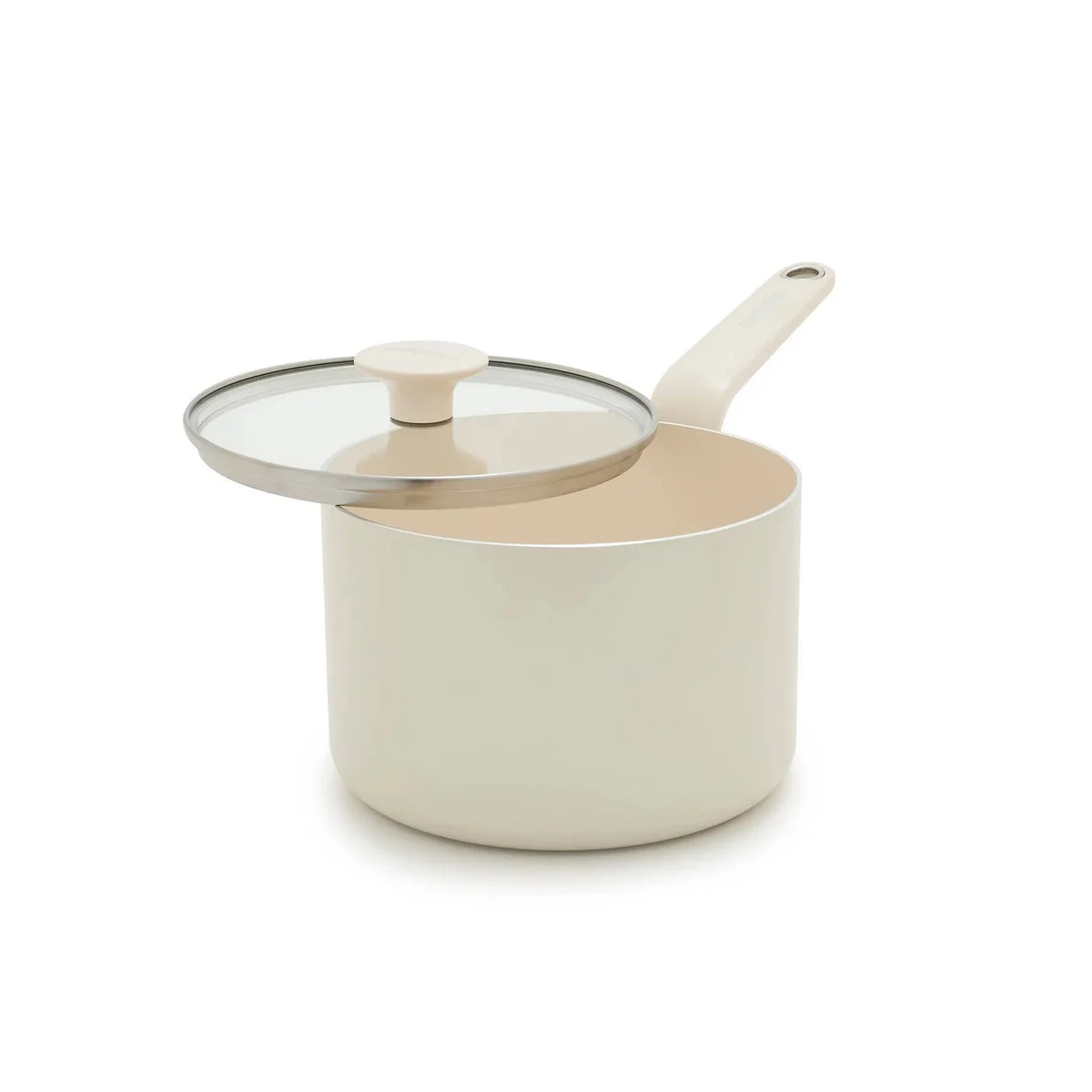 GreenPan Rio Advanced 3qt Ceramic Nonstick Sauce Pan with Lid - Cream