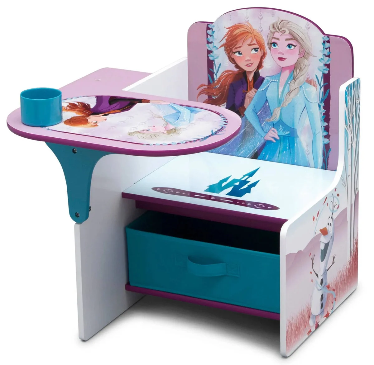 Delta Children Kids Chair Desk with Storage Bin - Disney Frozen II