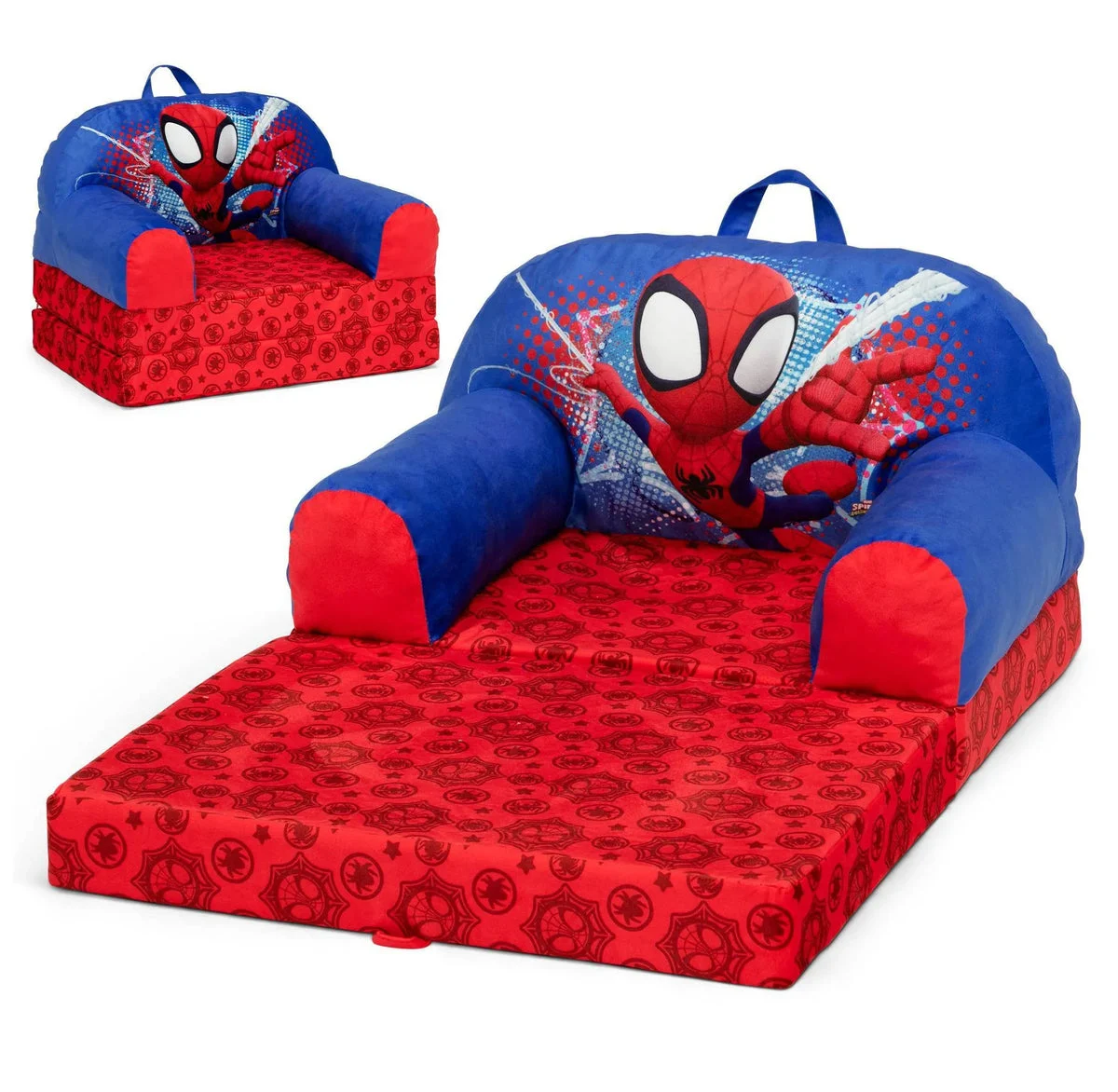 Delta Children Cozee Buddy Flip-Out Chair - Spidey And His Amazing Friends
