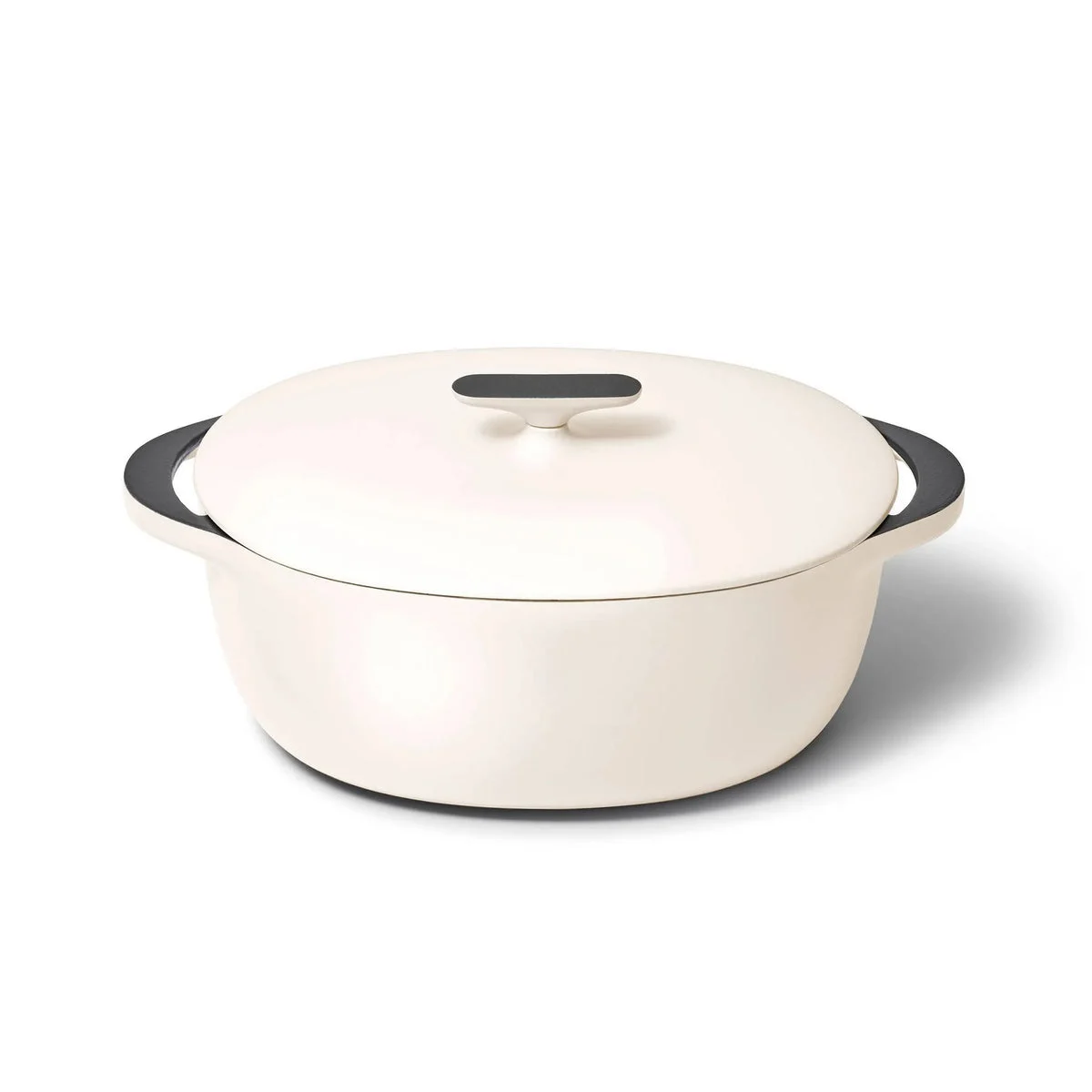 Caraway 8.5 qt Enameled Cast Iron Oval Dutch Oven with Lid - Cream