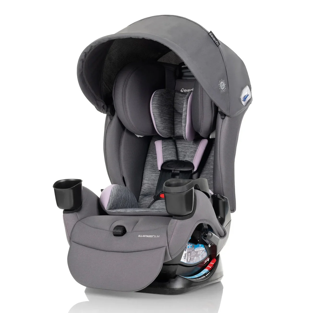 Evenflo All4Stages Slim Plus Canopy 4-in-1 Convertible Car Seat - Bodie Gray